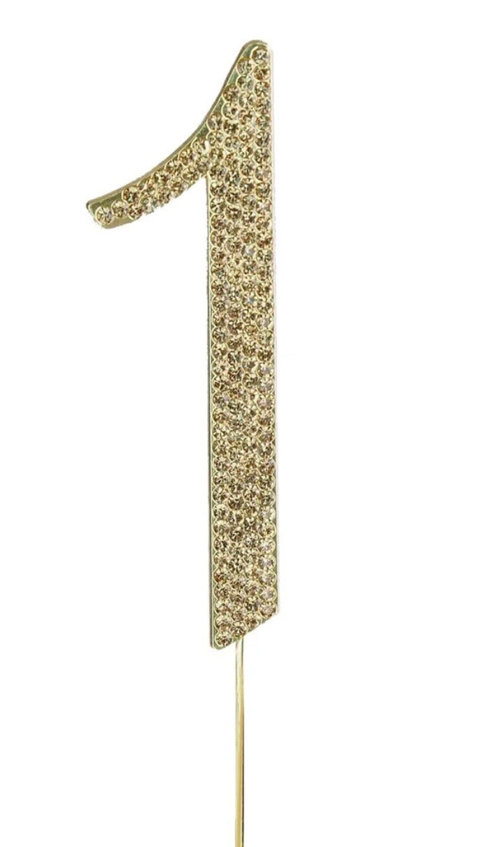 Gold Rhinestone Number-1