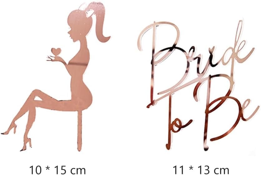 Cake Topper-Rosegold Bride to Be