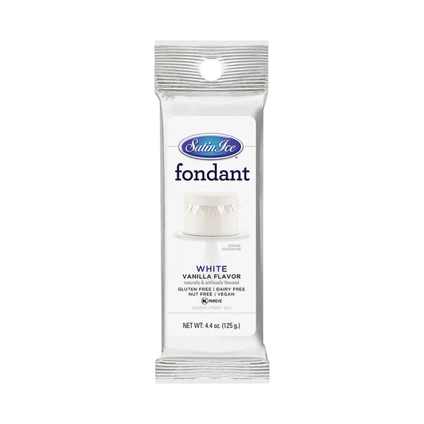 Satin Ice Fondant 4.4oz-White