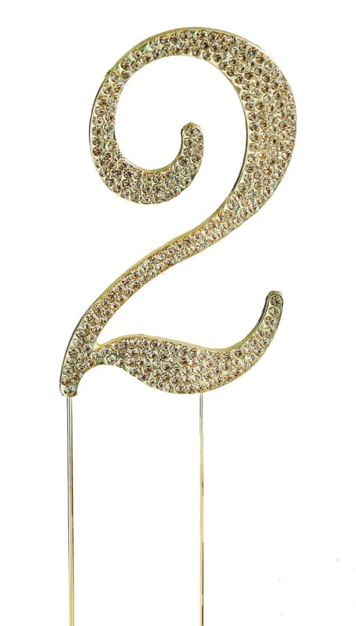 Gold Rhinestone Number-2