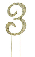 Gold Rhinestone Number-3