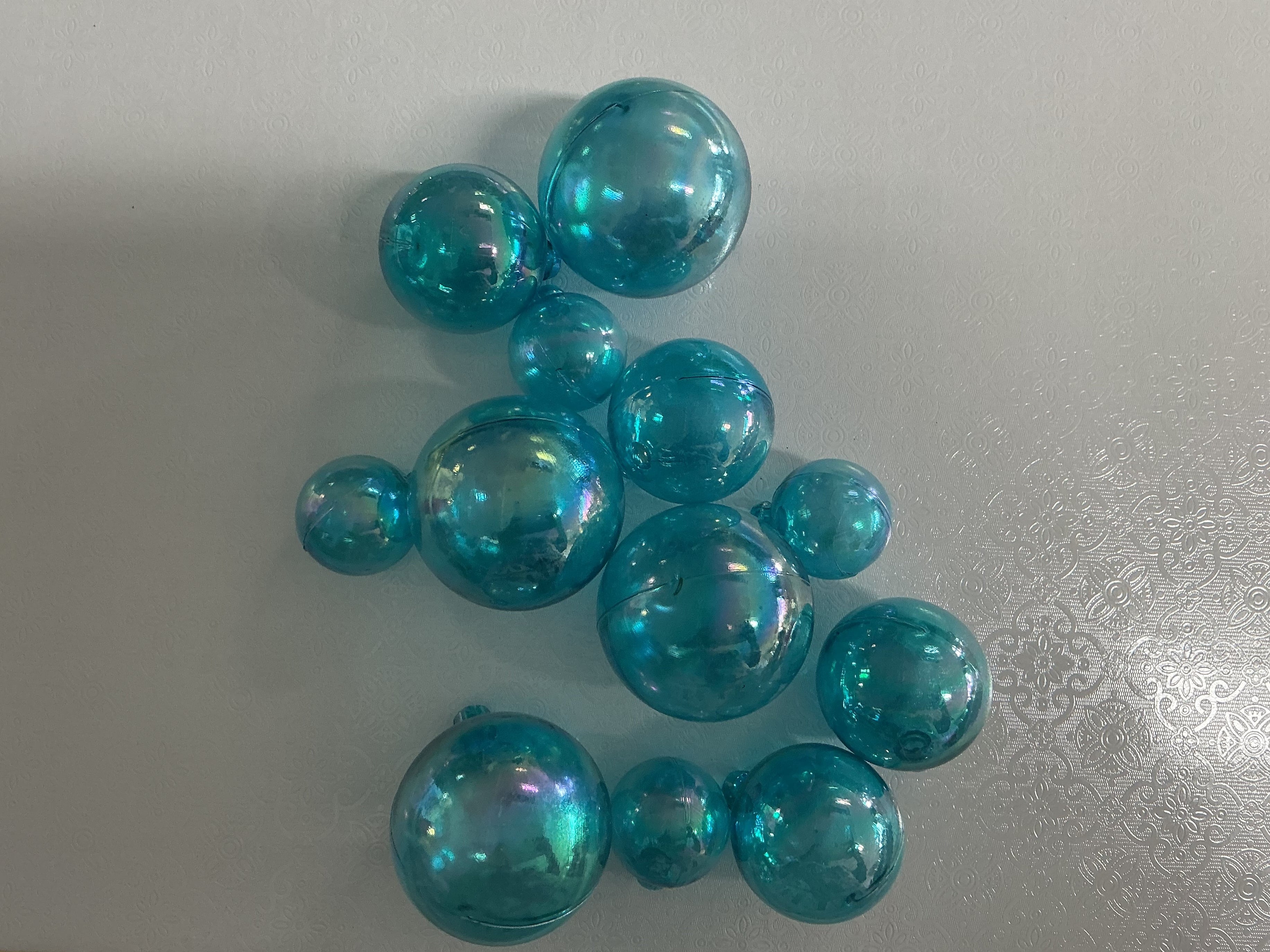 Blue clear ball