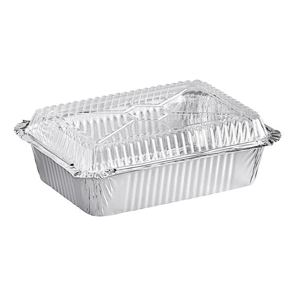 1.5 lb. Deep Foil Take-Out Container with Dome Lid