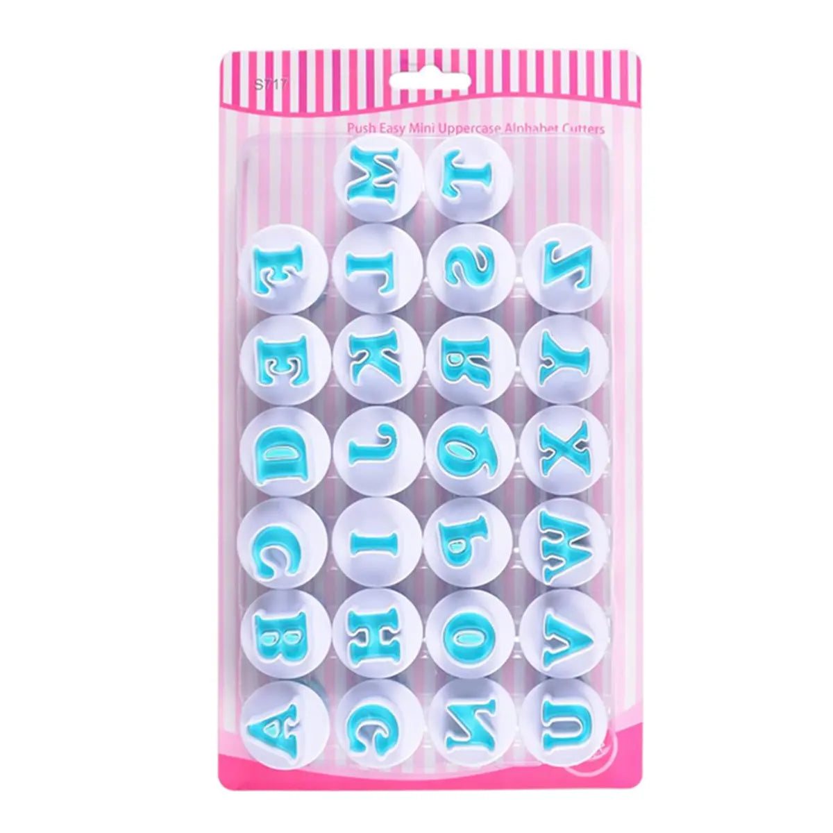 Push Easy Mini Upper Case Alphabet Cutters