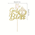 Cake Topper-God Bless