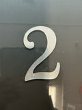 4” Silver number topper-2
