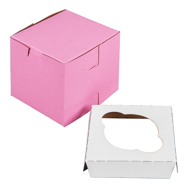 Pink Cupcake Box 1ct