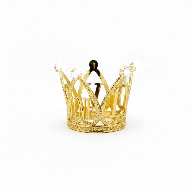 1.5” LOVE Gold Crown