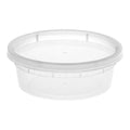 8 oz. Translucent Plastic Deli Container and Lid