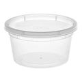 12 oz. Translucent Plastic Deli Container and Lid