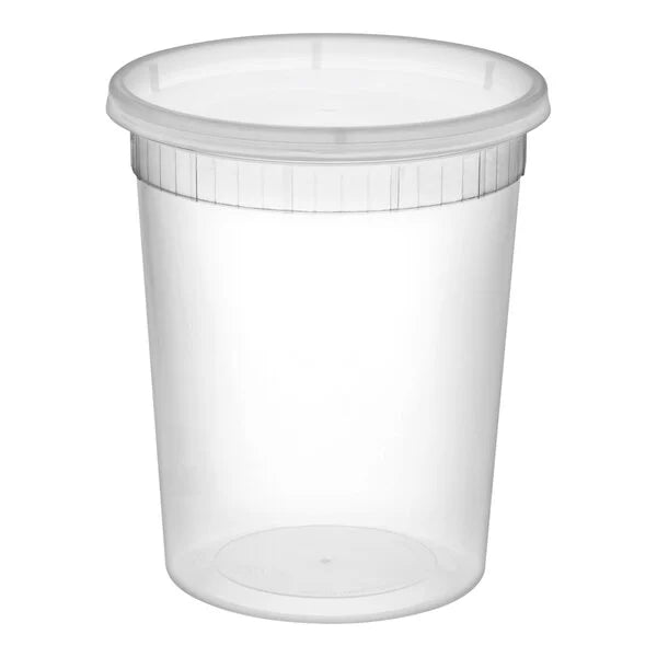 32 oz. Translucent Plastic Deli Container