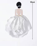 Cake Topper-Doll White Dress