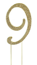 Gold Rhinestone Number-9