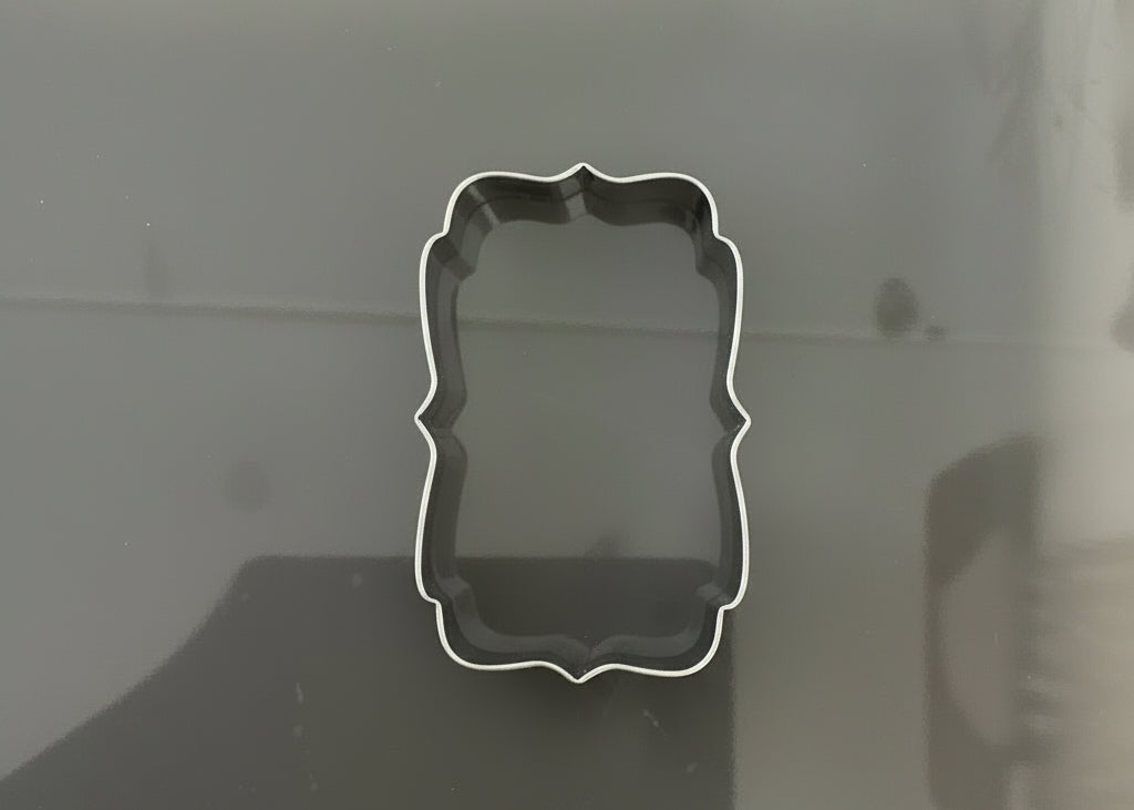Frame Plaque Cookie Cutter #3, 3 1/2”