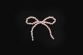 Pink pearl bow
