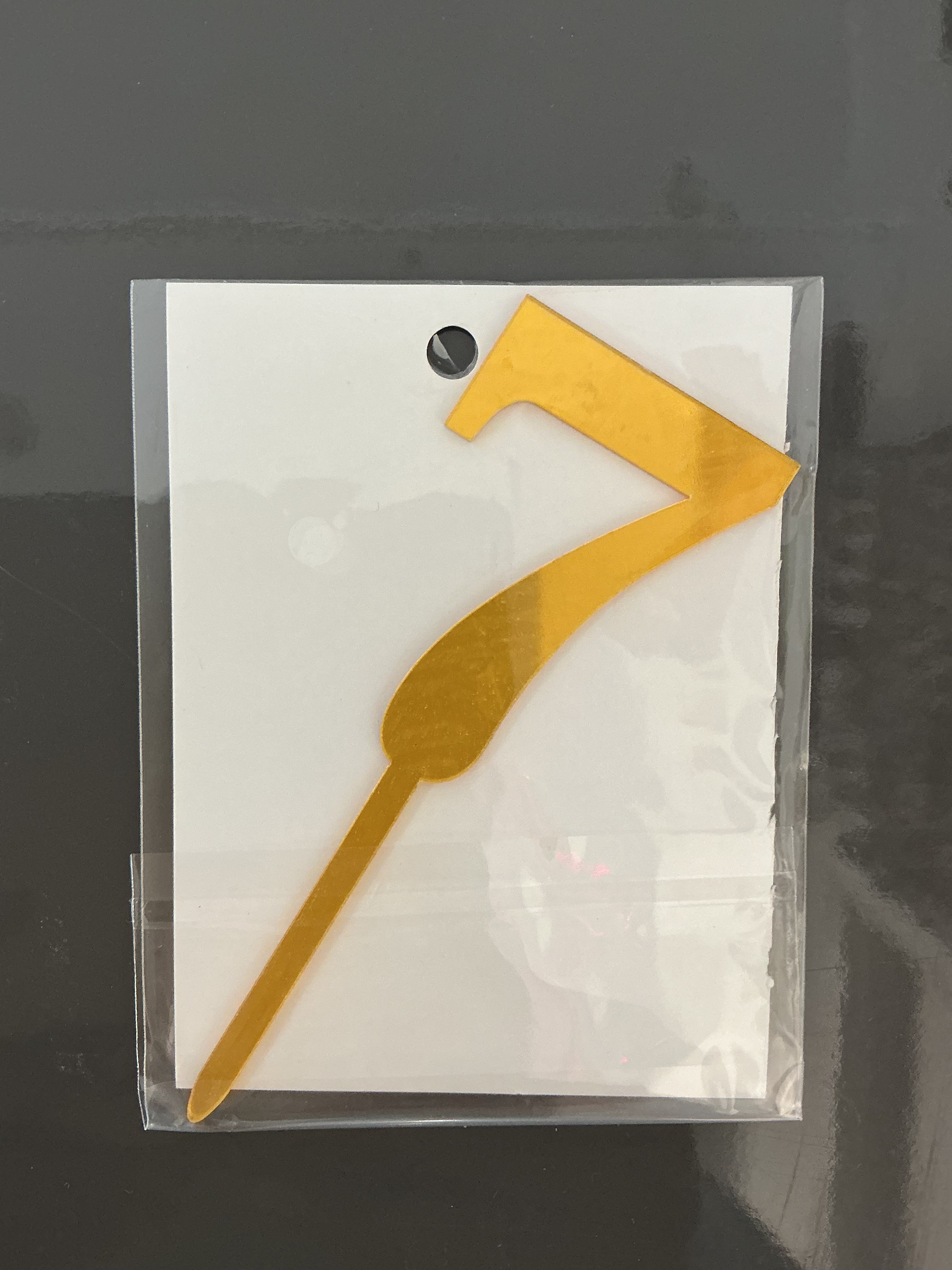 2” Golden number topper-7