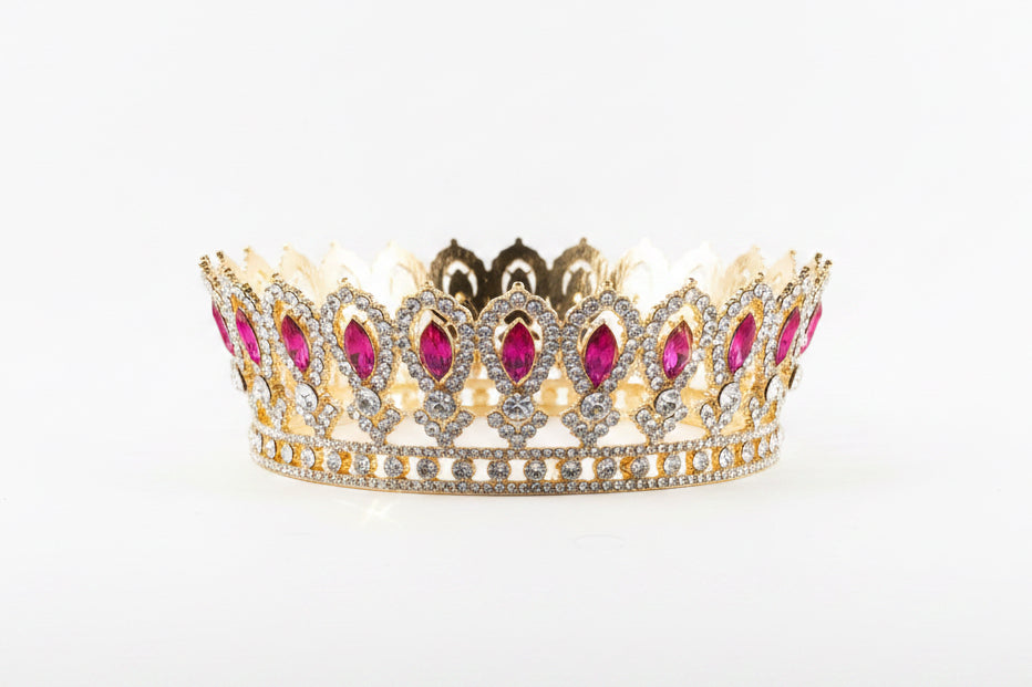 5” Rosegold/Hot pink Crown 2