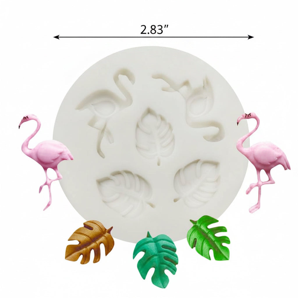 Flamingo & Leaf Small