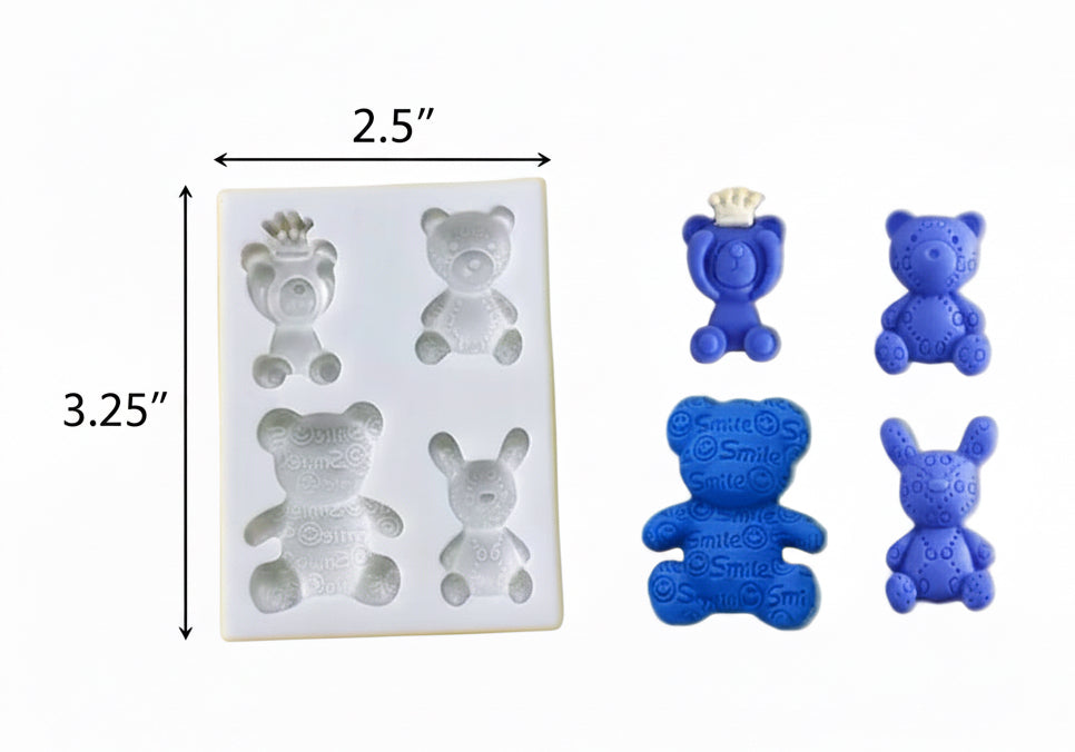 4 Teddy Bear Mold