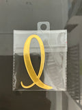 4” Gold Cursive Letter Topper-I
