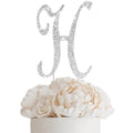 Rhinestone Letter Topper-H