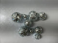 Silver disco balls