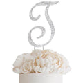 Rhinestone Letter Topper-T