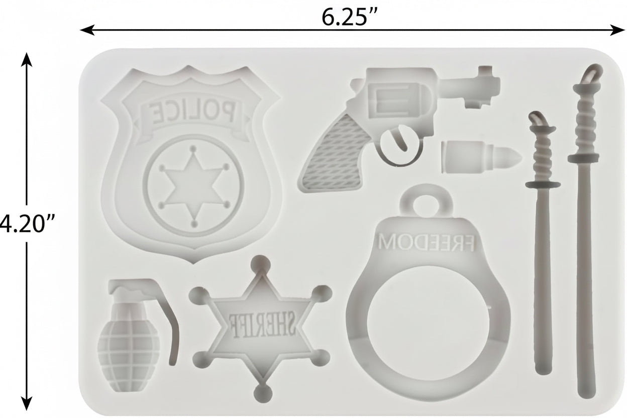 Policeman Set Mold