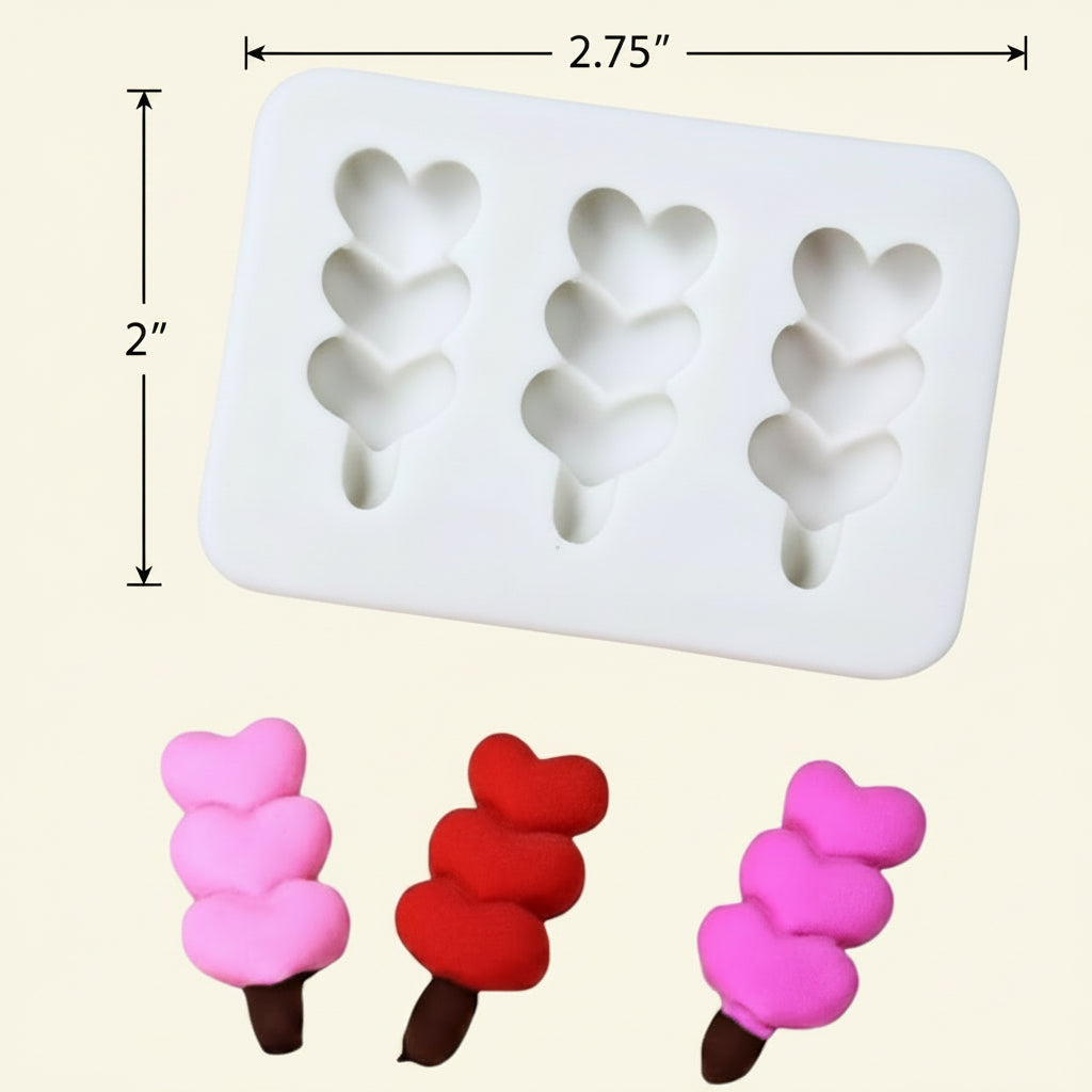 Stacked Hearts Mold