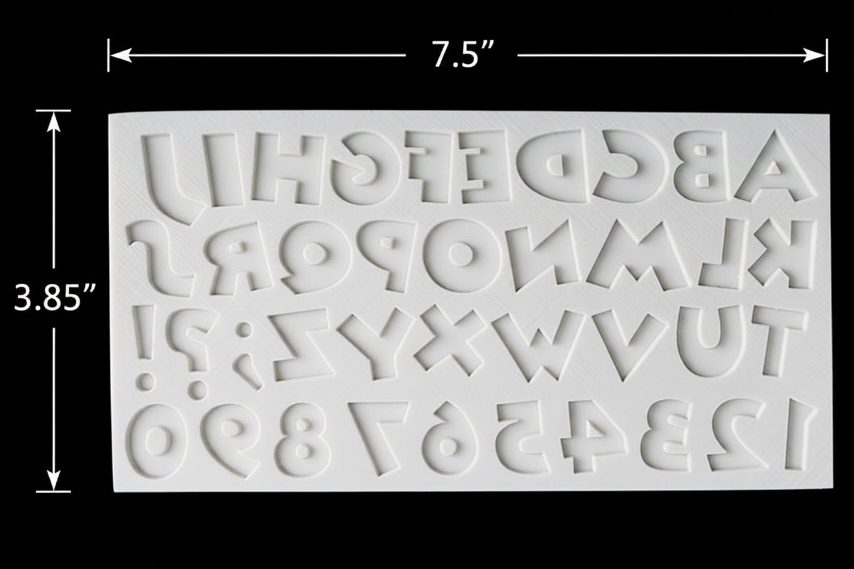 B Fun Letters & Numbers Mold