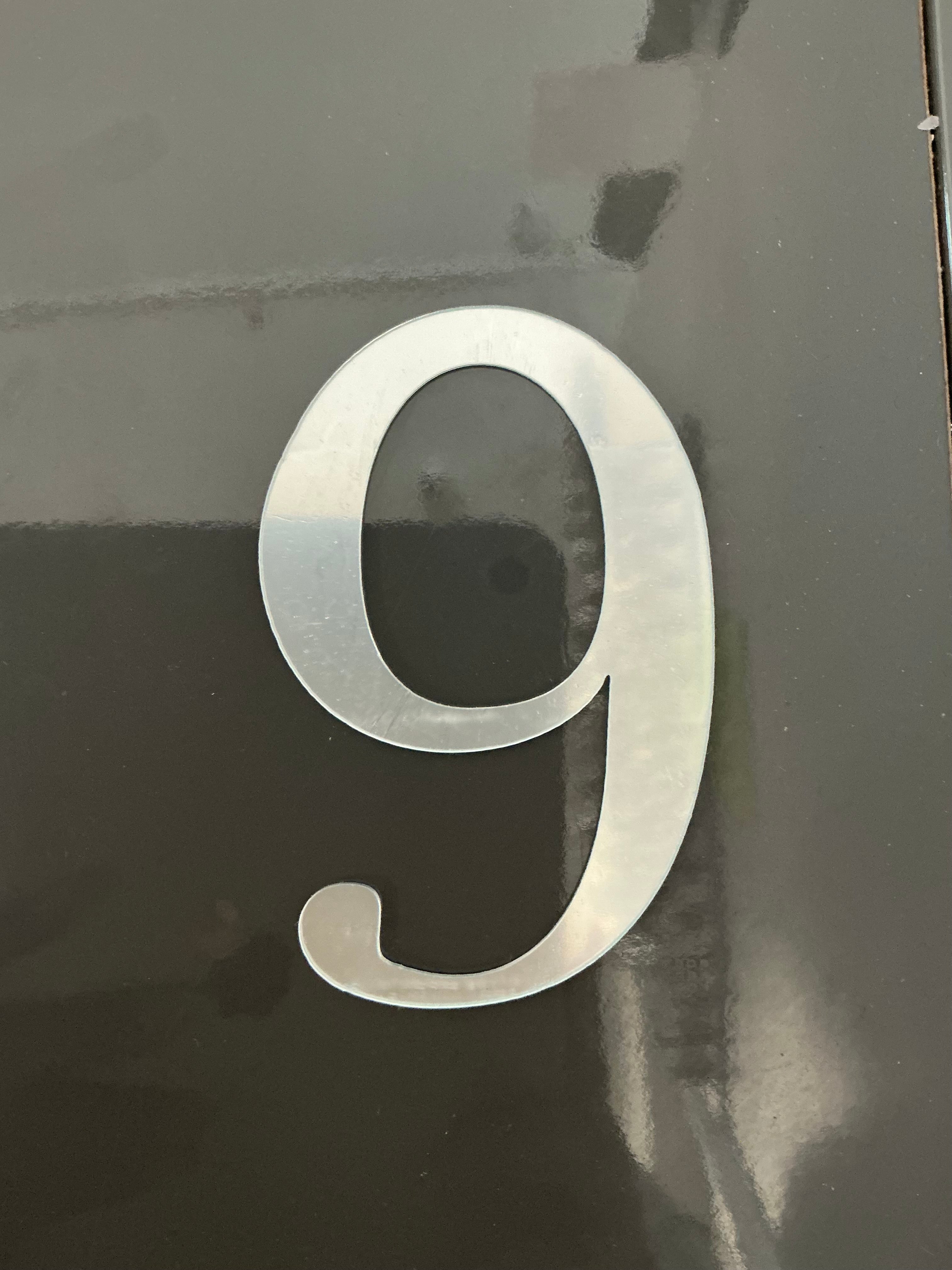 4" Silver Number Topper-9