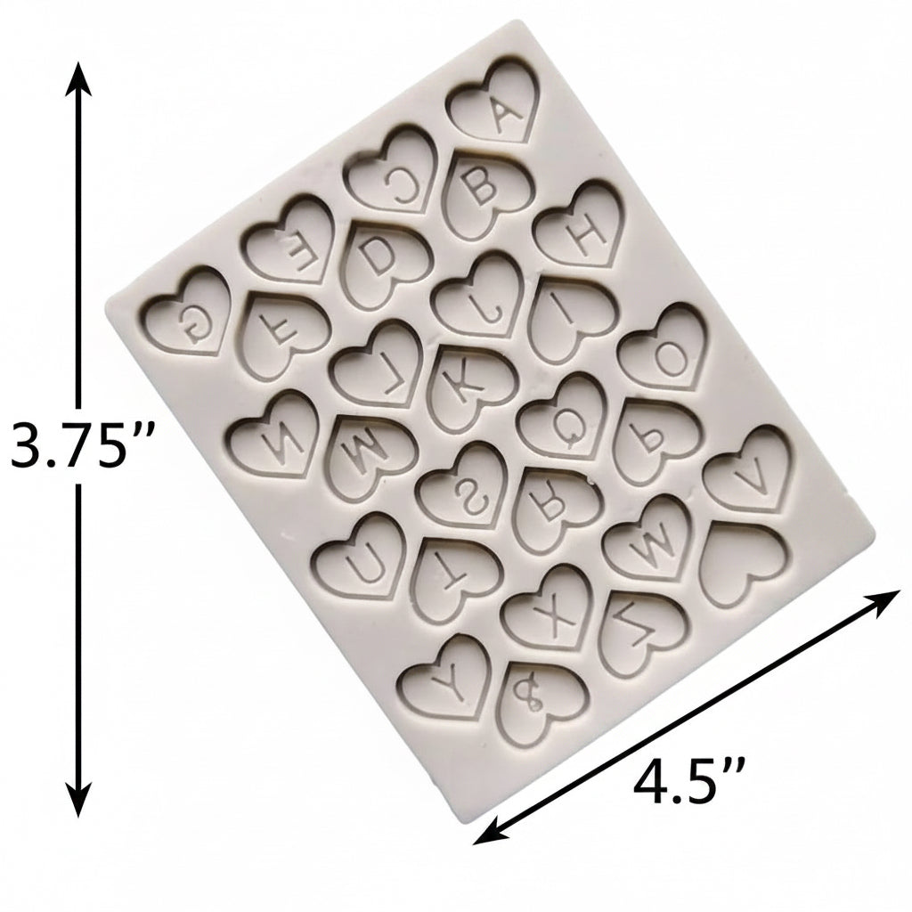Letter Hearts Mold