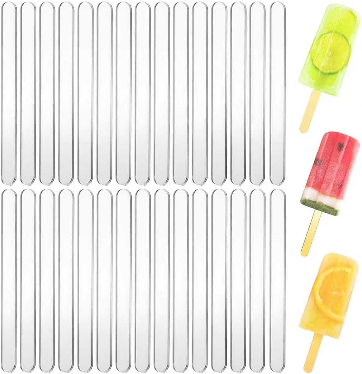 4" Clear craft sticks