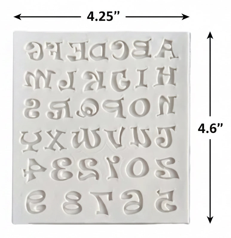 Letters & Numbers Mold