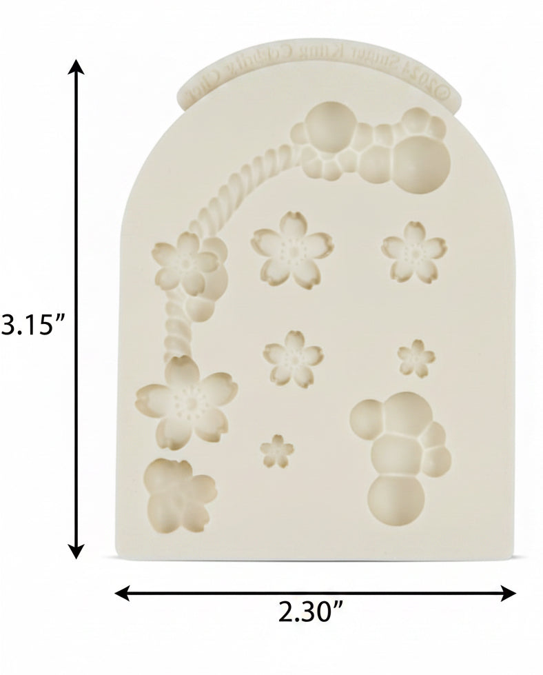 Bubbles & Flowers Mold