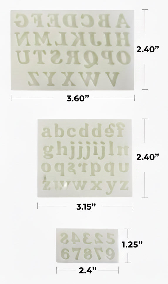 Small Letters & Numbers Mold