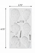 Spooky Faces Characters Mold