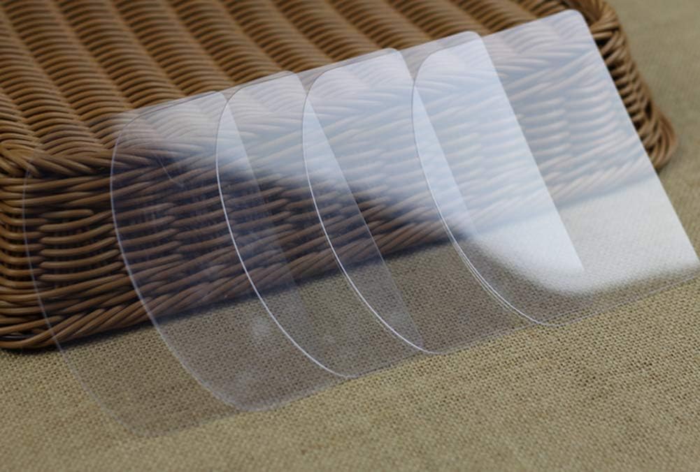 5 Pcs Flexible Transparent Plastic Cake Scraper Smoother