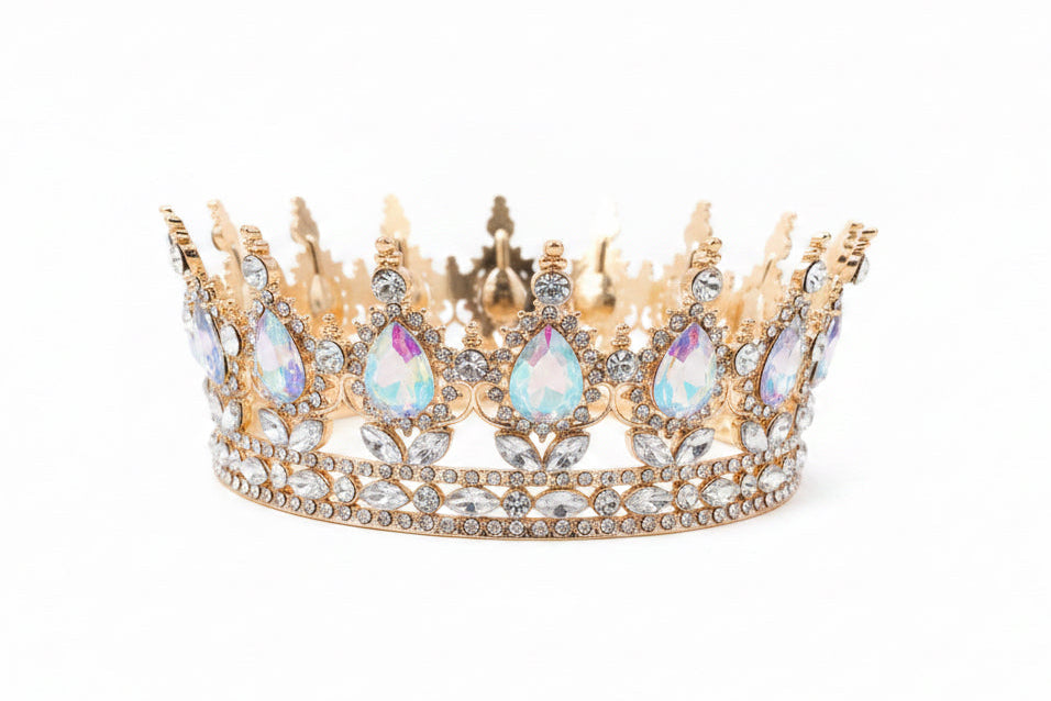 5” Rosegold/Pearlescent Rhn Crown