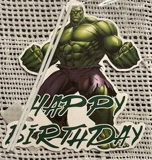 Cake Topper-Hulk Happy Birthday