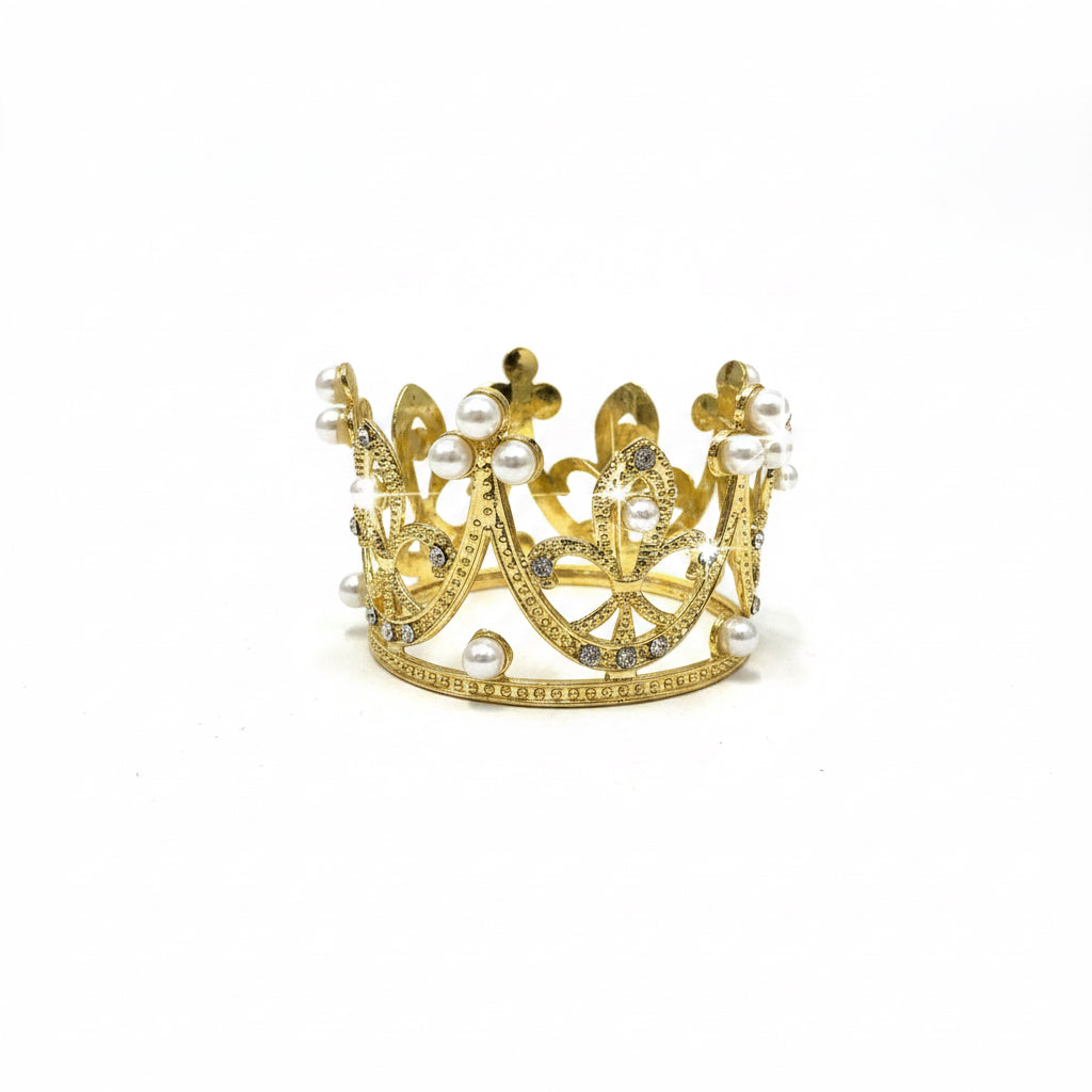 2” Gold/Pearls Crown