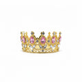 2.5” Gold/Pink Rhn Crown