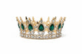 5” Rosegold/Green Rhn Crown