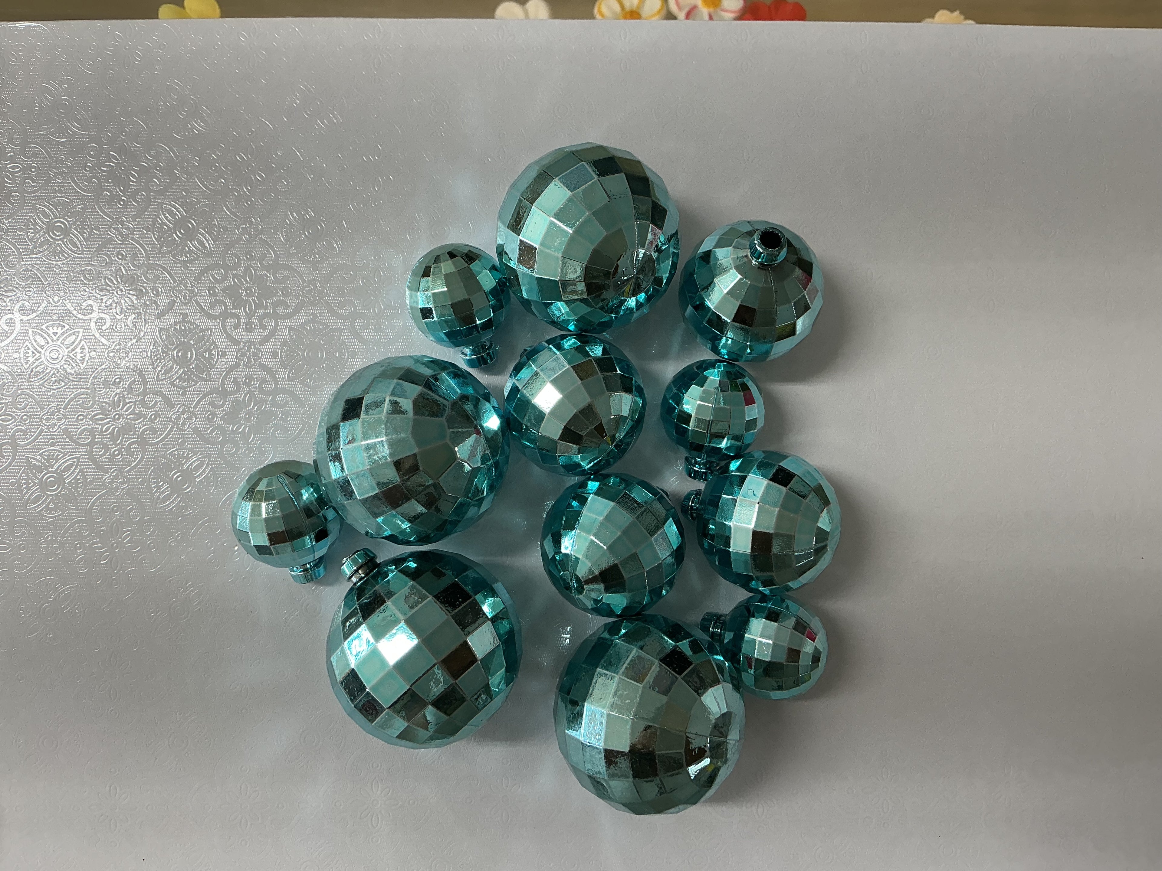 Blue disco ball