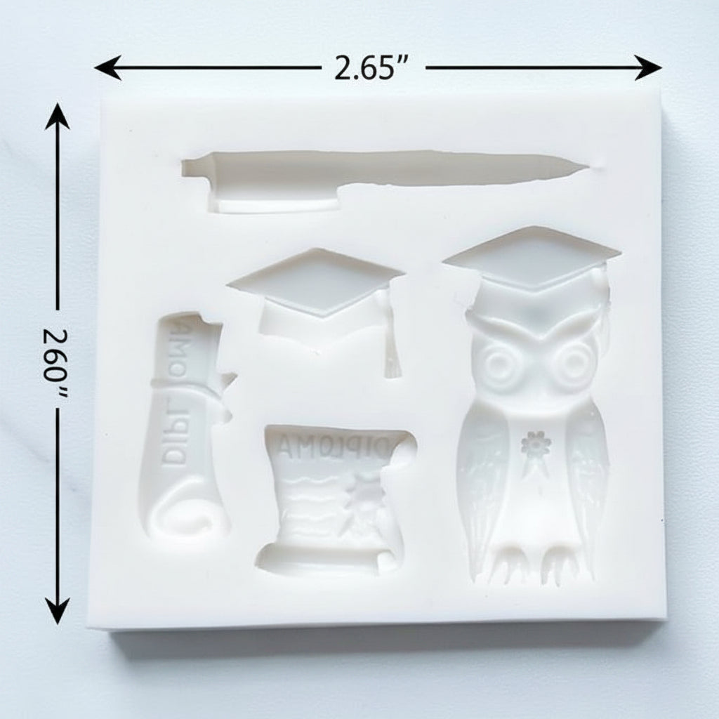 Owl Graduation Mold