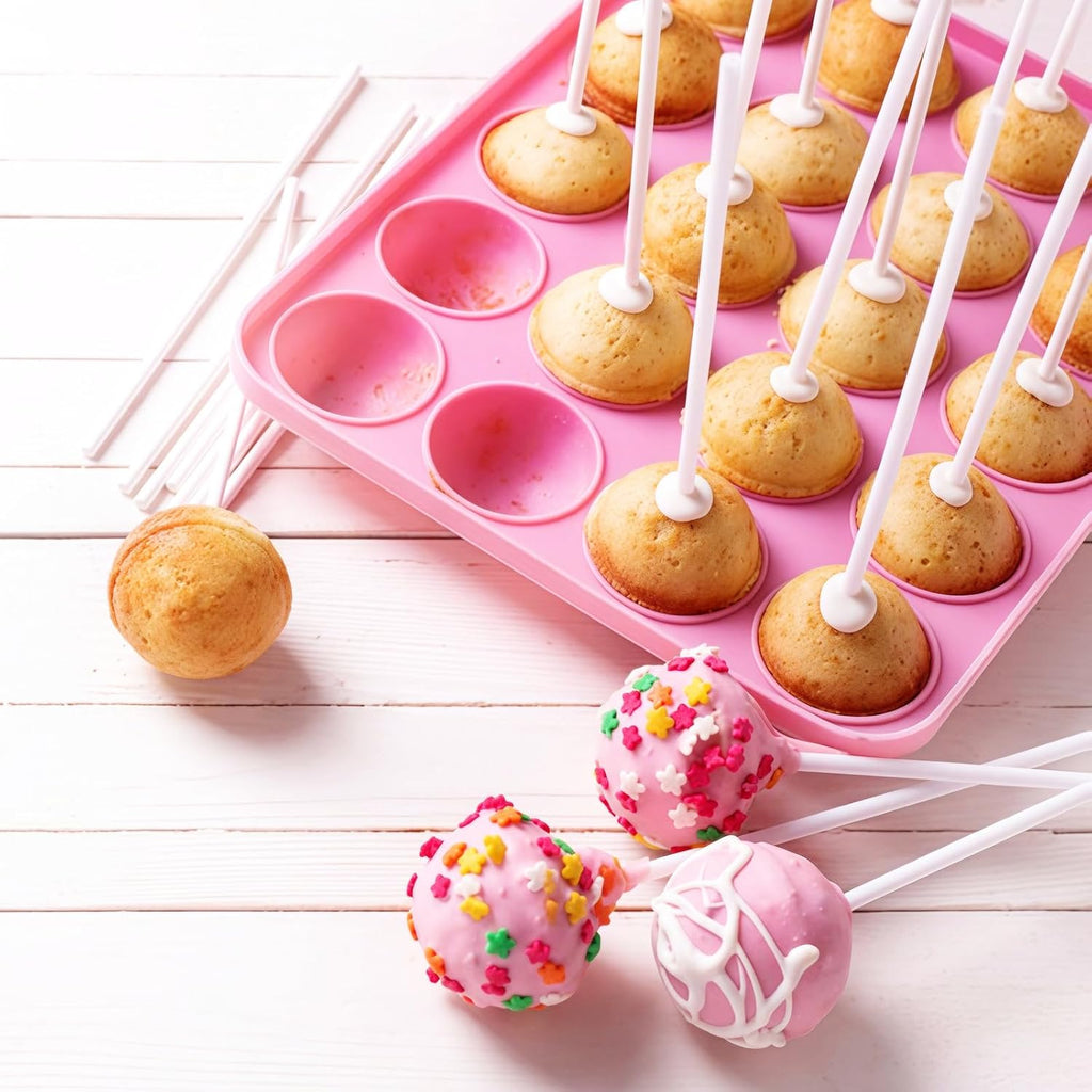 20 Cavity Silicone Cake Pop Mold Tray