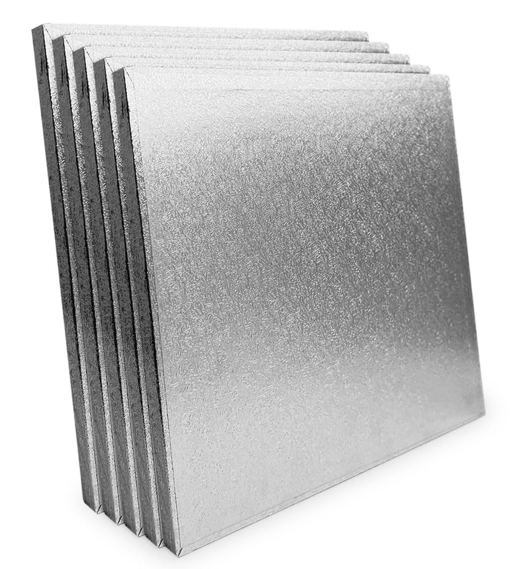 18" Square Silver Drum