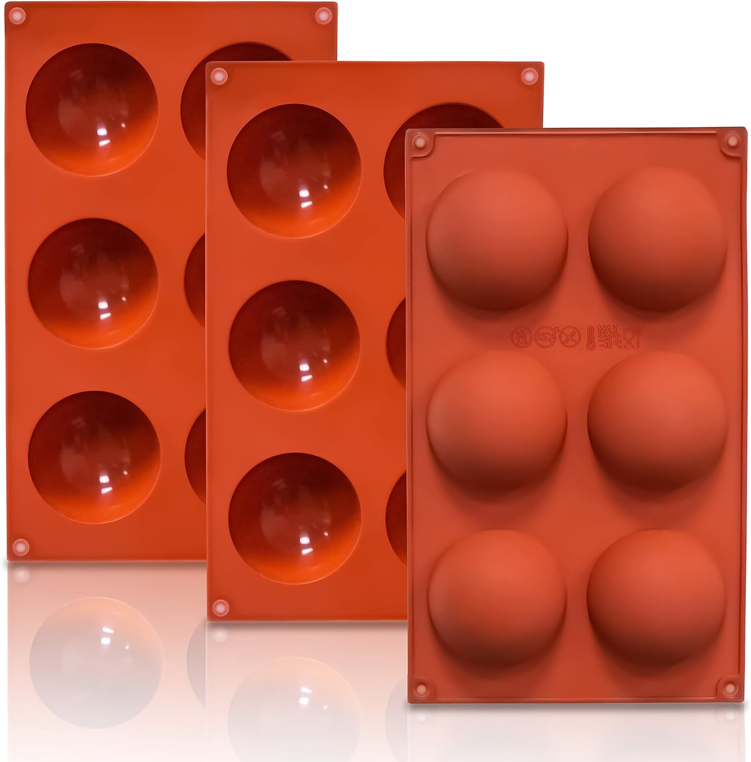 6 Cavity Large Coco Bomb Mold