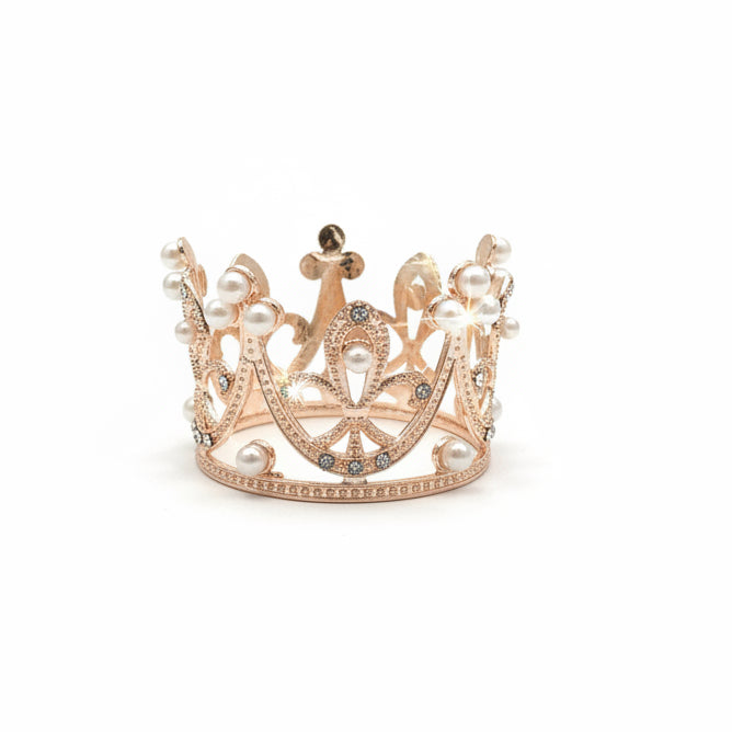 2” Champagne/Pearls Crown