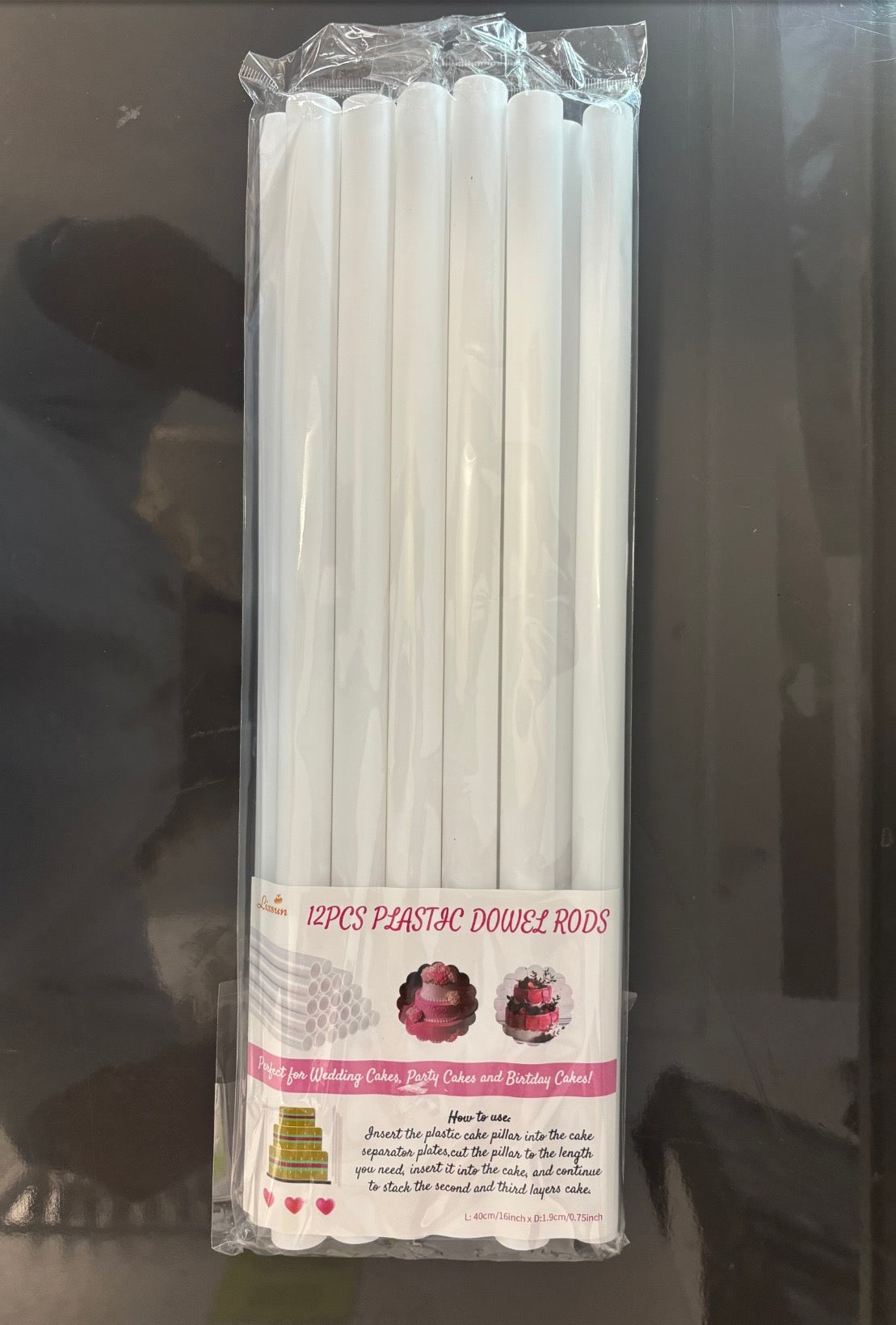 19.68” x 0.75” 12pcs Dowel Rods